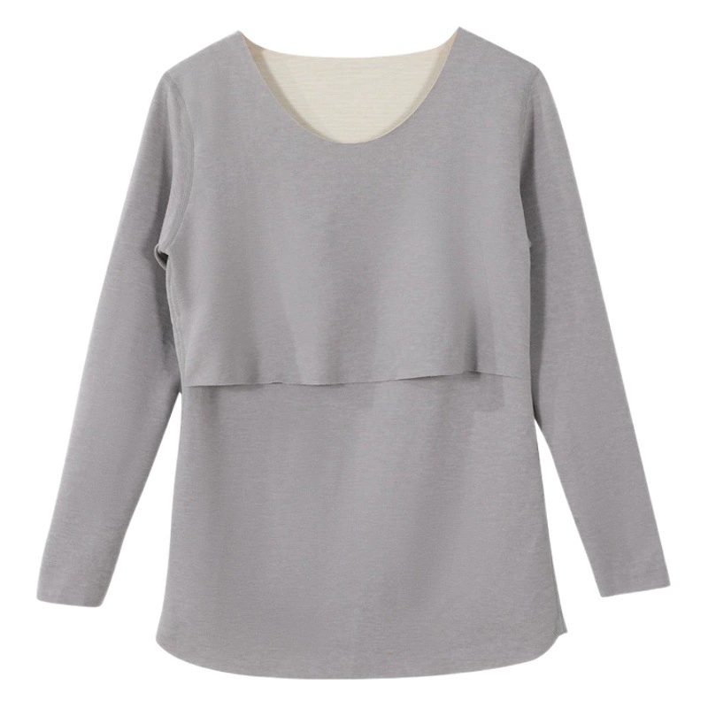 Осенняя Одежда для беременных и брючный костюм Бархатная шерстяная Шелковая пижама для беременных Термобелье Послеродовая Одежда для беременных