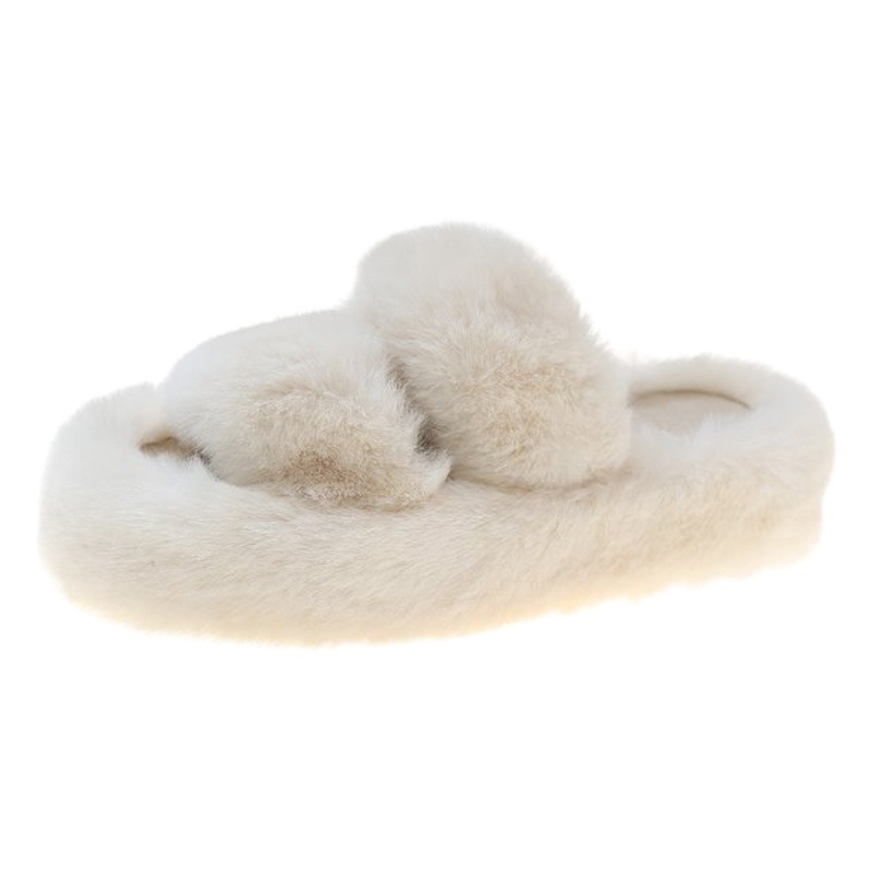 Maomao Slippers for Women's Outer Wear Internet Celebrity Platform Thick Bottom Height-raising Slim Fairy Style All-match Slops ins Noodles Slippers