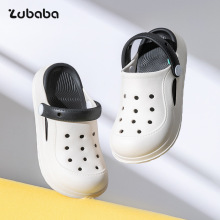 儿童洞洞鞋夏季男女童小孩外穿软底防滑eva凉鞋大童透气包头拖鞋