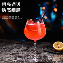 高脚杯玻璃麻花高颜值红酒葡萄酒杯家用酒杯民宿起泡酒鸡尾酒香槟