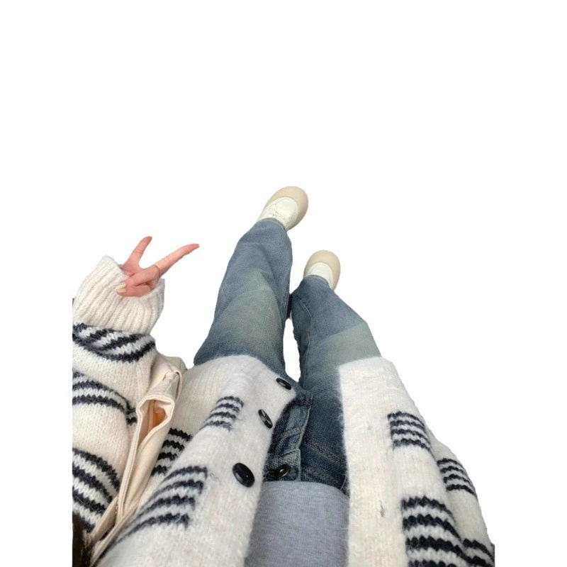 Sweater, knitted demi-season short jacket, Chanel style, oversize