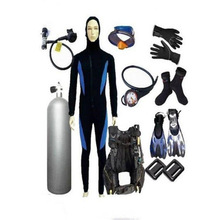 派荣户外潜水员潜水装备船舶救生潜水装具21件套自吸式呼吸器