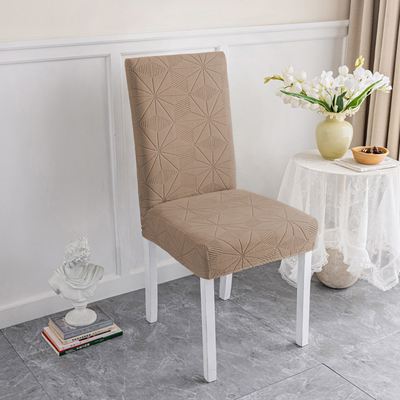 Personalizado transfronterizo simple comedor pequeño silla curva cubierta elástica cubierta taburete cubierta asiento de mesa de comedor estilo moderno minimalista