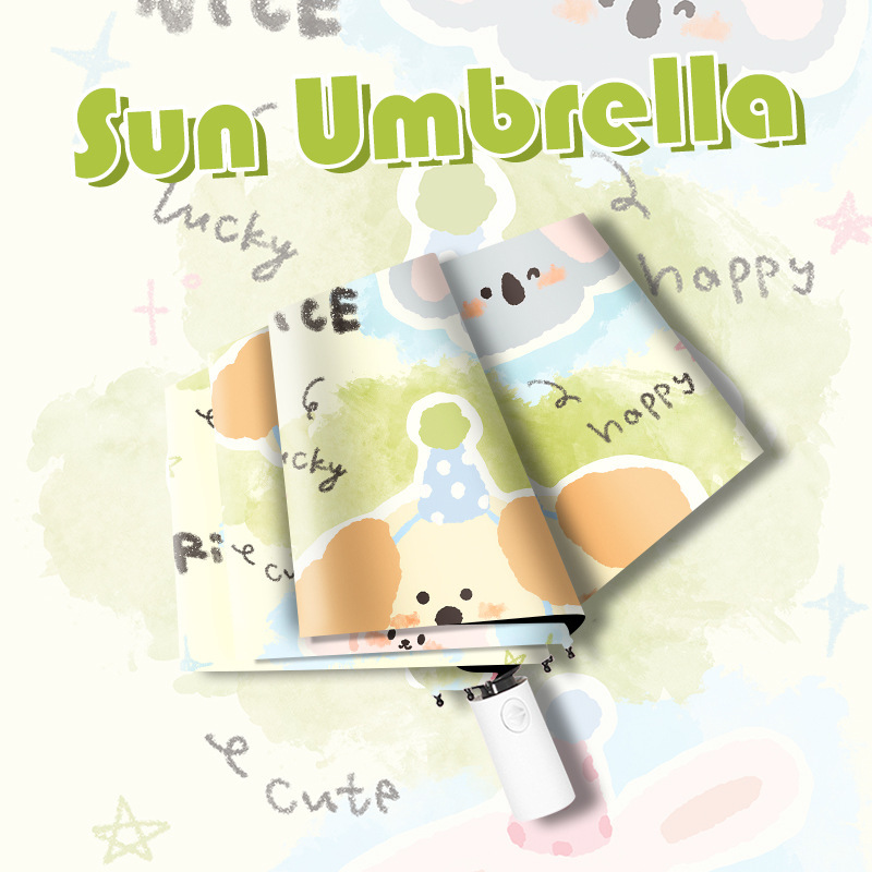 2025新雨伞太阳伞防晒防紫外线女晴雨两用ins风叠黑胶遮阳伞upf5+|undefined