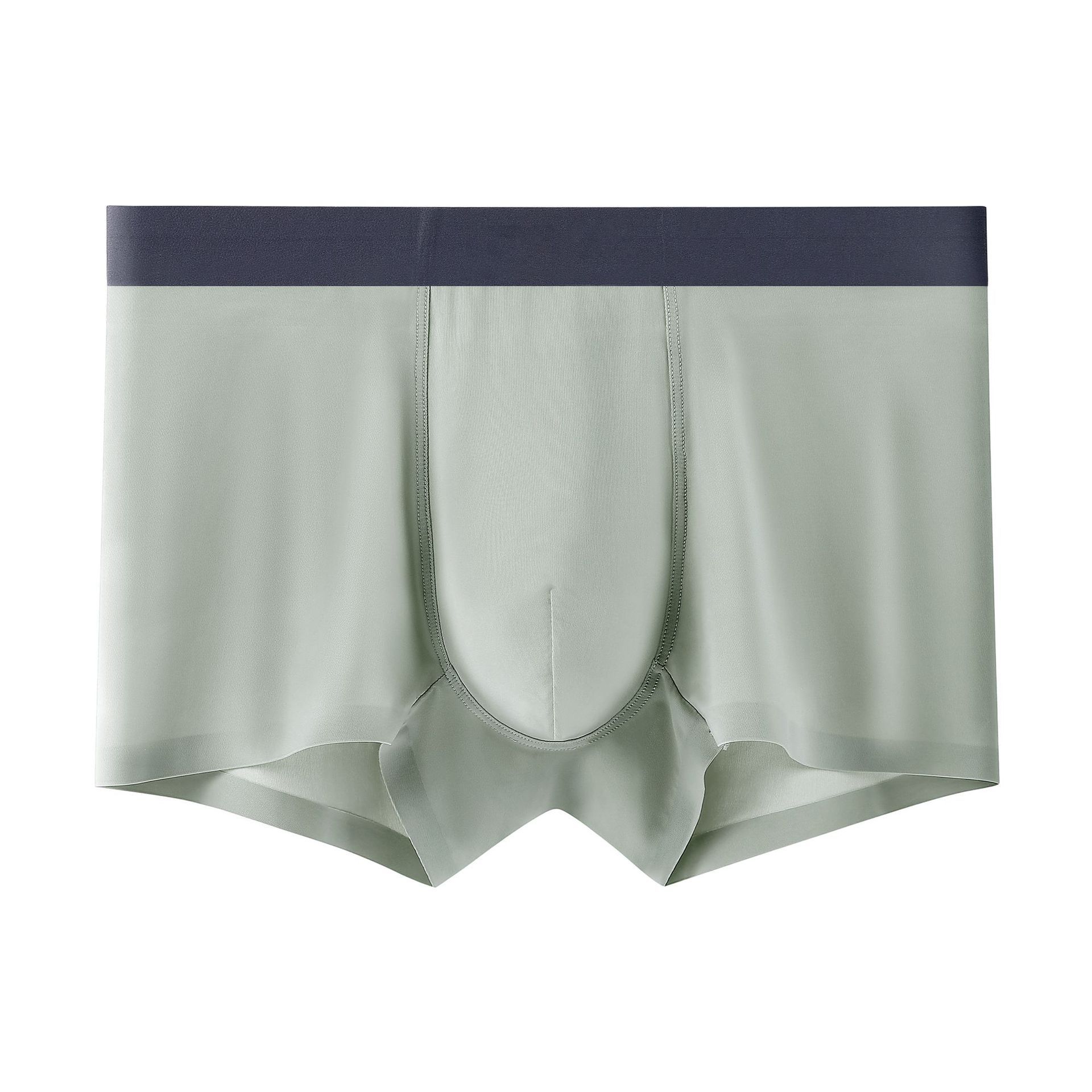 2026 verano 120 calzoncillos de seda de hielo para hombres absorben el sudor y inhiben las bacterias, calzoncillos de ángulo plano sin marca de verano secado rápido y frío. image 8