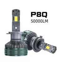 Автомобильные светодиодные фары P8Q 120W Двойные медные трубки высокая мощность модифицированные фары светодиодные лампы H7 H11