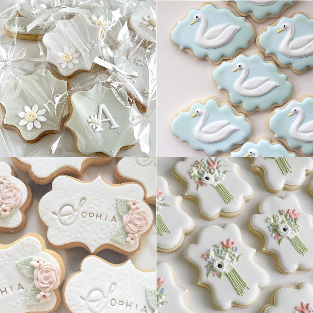 Marco de acero inoxidable de estilo europeo Marco bendición marco galleta molde de comercio exterior suministro 7001 y 7002 y 7003