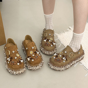 �OӋ�п�ͨ��ɫС��ˮ荲���ЬŮ2026�¿�Ƥ��������朗l߅��Ь��