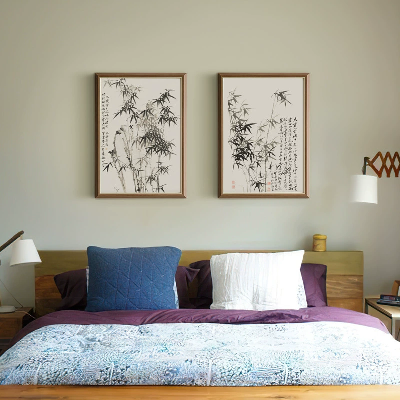 ⇖ Zheng Banqiao Bamboo 2 Zen New Chinese Style Study Office Landscape Painting Decorative Painting Inkjet Printing