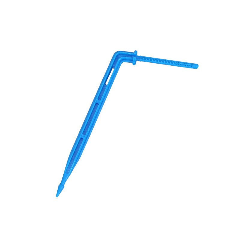 Arrutador de flecha de goteo de curva recta azul conexión capil riego por goteo agrícola riego por goteo invernadero maceta accesorios de punta de goteo
