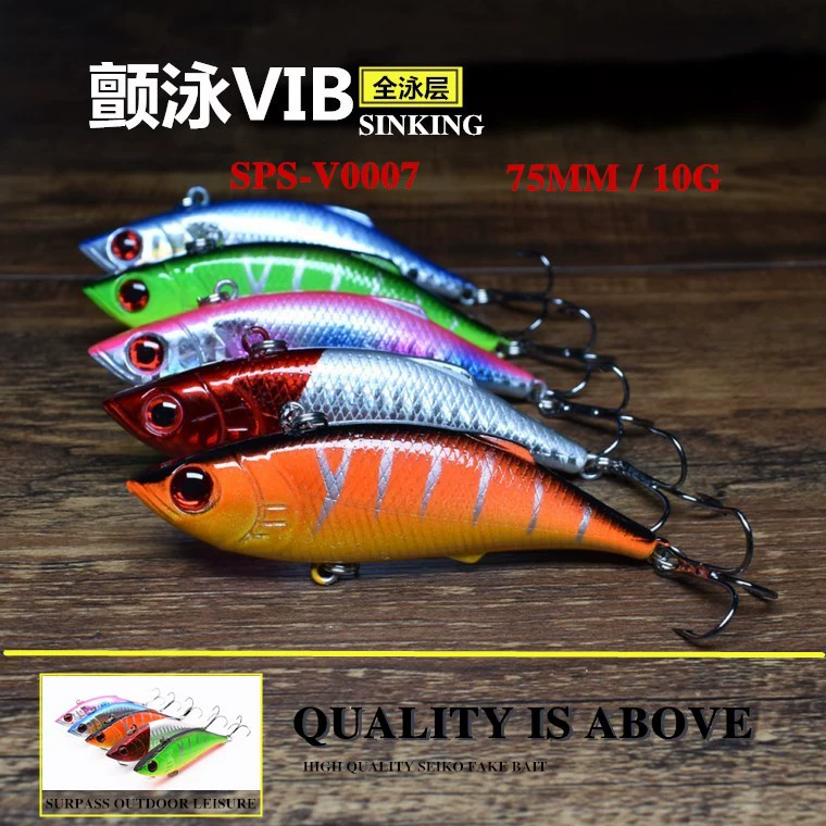 Поддельная приманка VIB фиатная приманка 7.5CM10G полнопластическая приманка с микроматерией с дальним броском viba bionic жесткая приманка