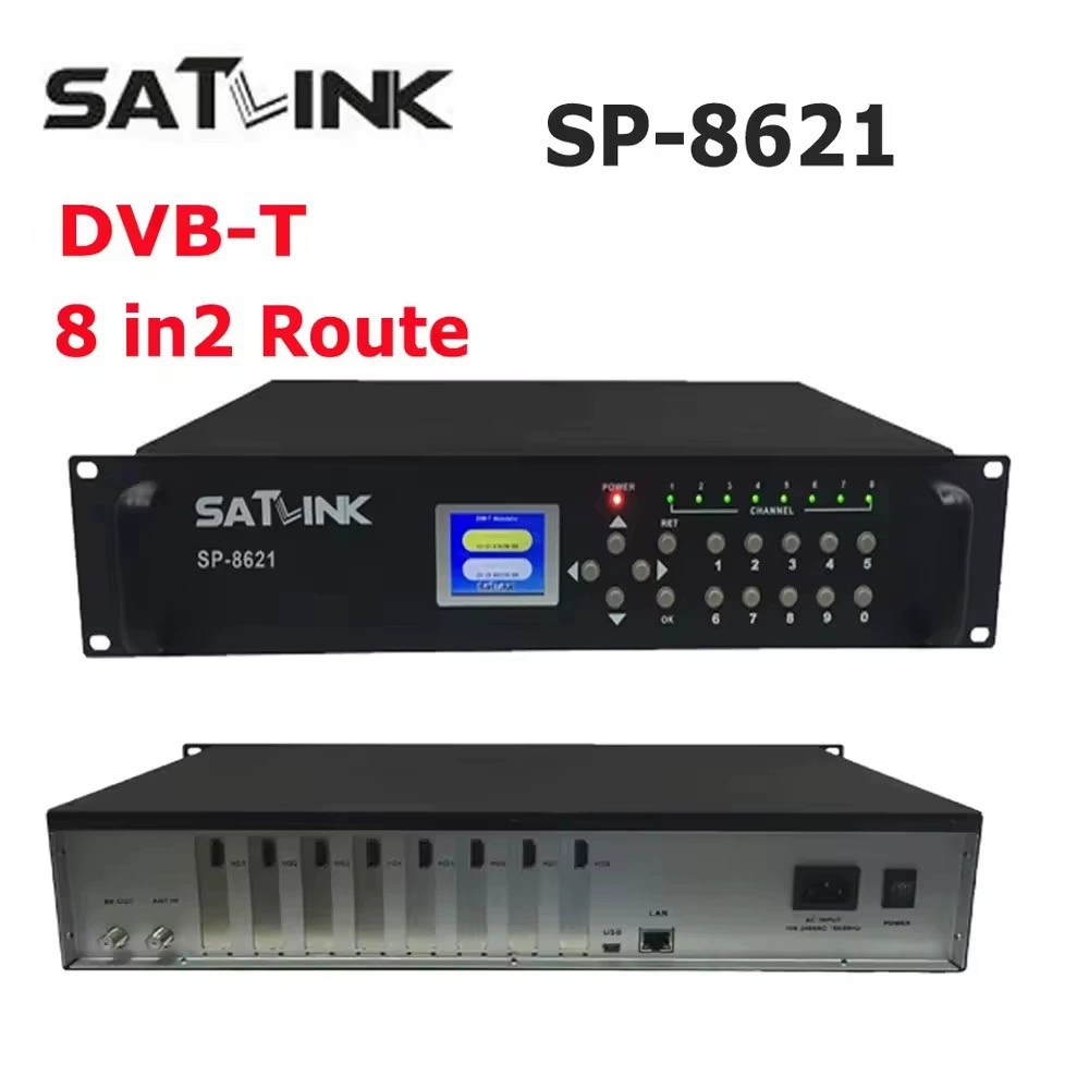 SATLINK SP-8621 DVB-T 8в2 Маршрутизатор Модулятор Цифровой ТВ Модулятор Конвертер