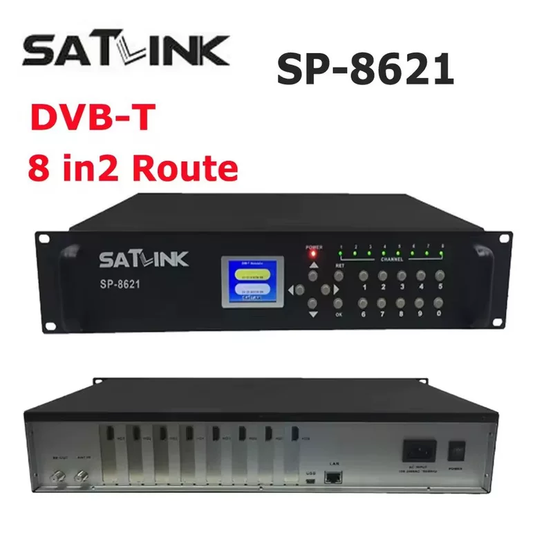 SATLINK SP-8621 DVB-T 8в2 Маршрутизатор Модулятор Цифровой ТВ Модулятор Конвертер