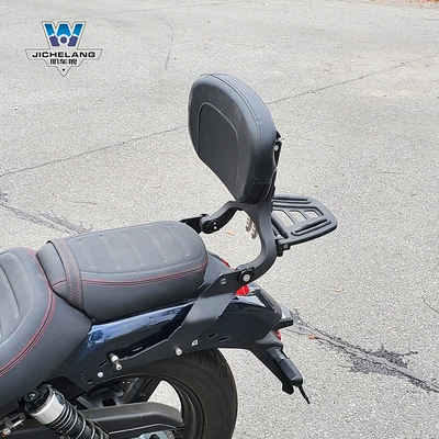 folding backrest modification, Motorcycle tail - tr300-multi-function-backrest-black