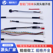 智能门锁单头双头端子线定做，链接线，刺破线厂家定制线束