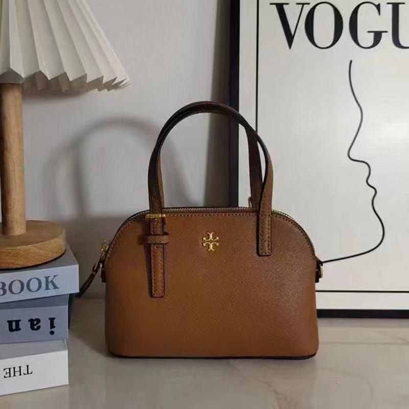 Tortyburch 新しいクラシックレトロシェルバッグファッショナブルで多用途な老眼フルプリントシングルショルダーポータブルクロスボディレディースバッグ|undefined