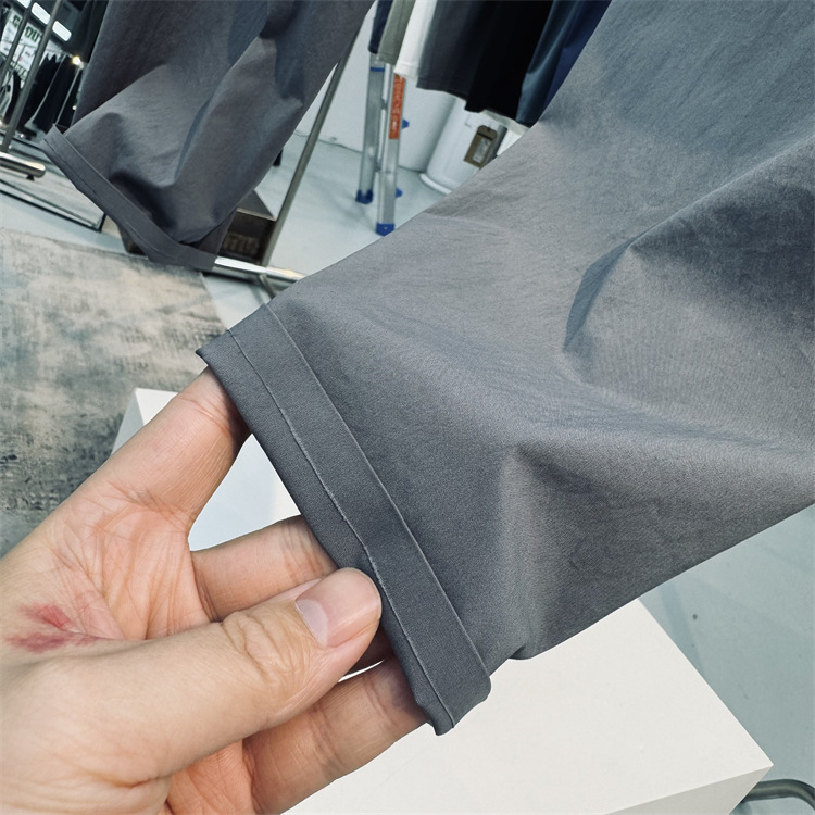 Pantaloni casual affusolati da uomo, senza cuciture, incollati, tridimensionali, ad asciugatura rapida, traspiranti, idrorepellenti, leggeri, elasticizzati in quattro direzioni_voghion.com