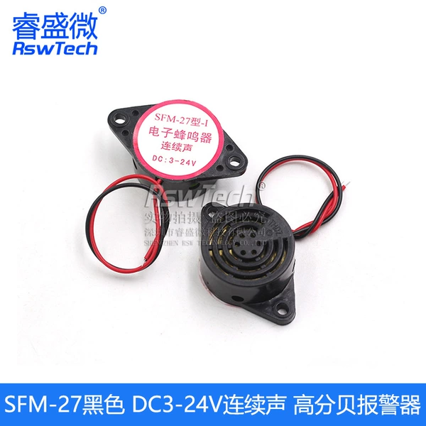 SFM-27 black DC3-24V continuous sound 3105A high decibel alarm