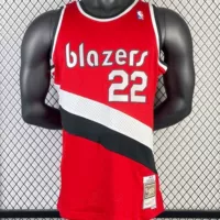 Ретро-джерси MN, прессованная на горячую: SW Trail Blazers 83/94, сезон № 22, Джерси НБА Dredge