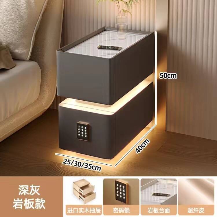 짙은 회색 슬레이트 조리대 + 콤비네이션 자물쇠