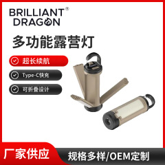 国境を越えた新しいミニ三葉折りたたみ式キャンプランプ Type-C 急速充電高耐久性強力な光屋外懐中電灯