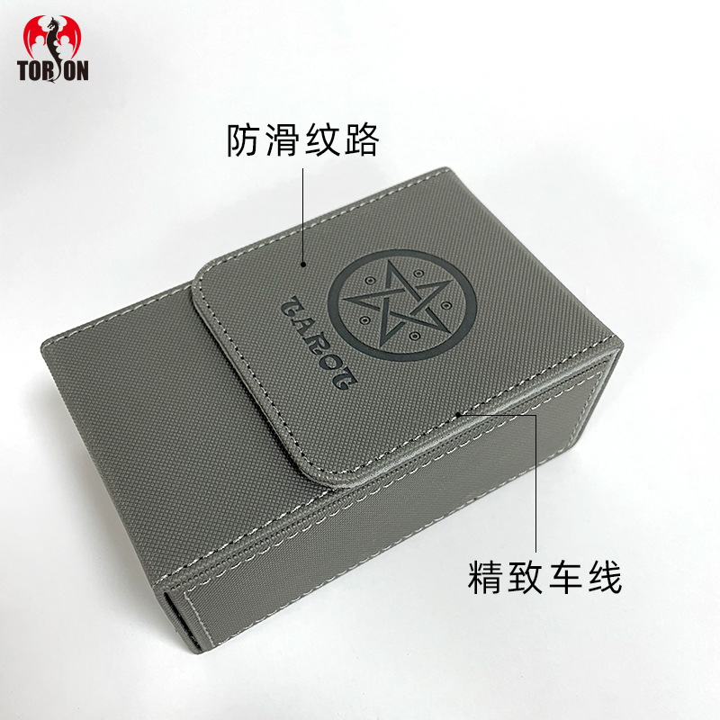 Large size PU tarot card storage box Portable tarot card box Magic card storage box Yu-Gi-Oh card box