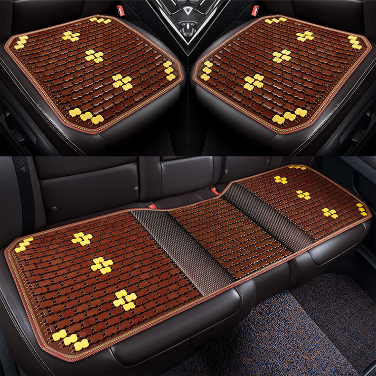 Car Seat Cushion Summer Truck Seat Cushion Cooling Pad Single Piece Seat Car Pad Bamboo Cooling Mat Ice Pad Rear Ventilation for Long Sitting