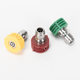 1/4 nozzle high pressure water high precision gun head car washing machine quick connector accessories cleaning machine nozzle fan-shaped water gun head