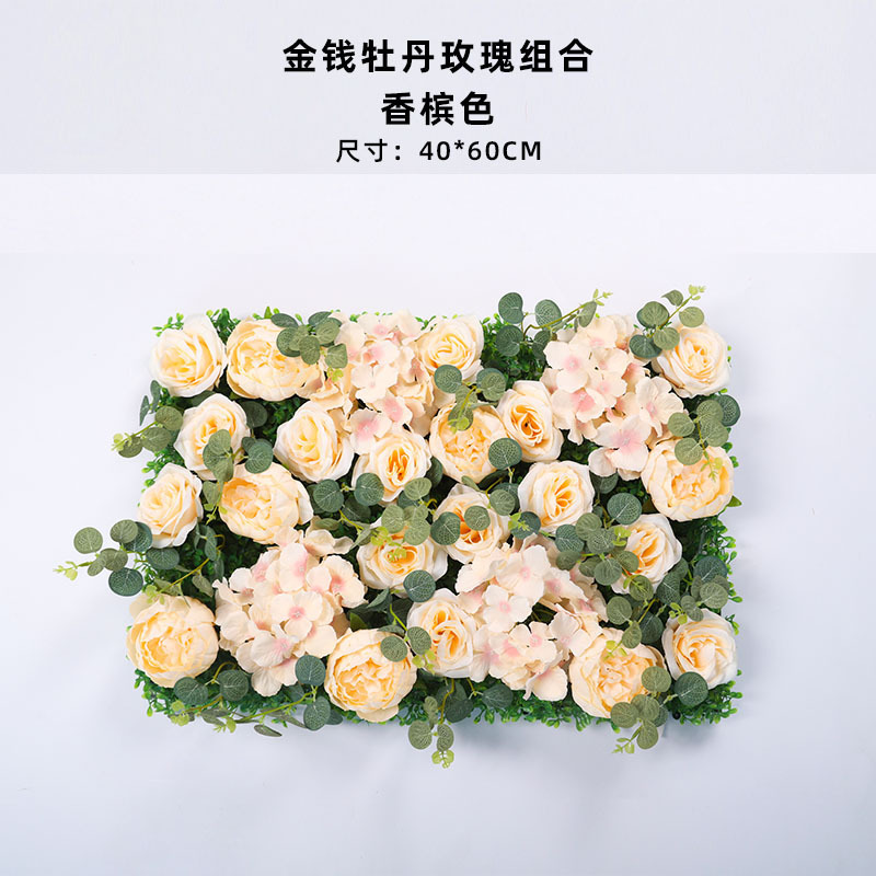 造花壁造花バラアジサイダリリ花立体背景壁窓造園結婚式結婚式装飾花列|undefined