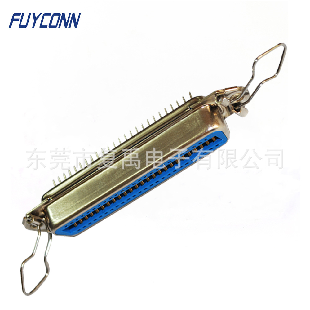 VDLS 57连接器180度插板CN50P头铆三角片带扣针长4.2mm