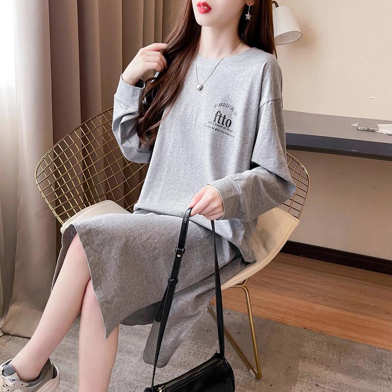 Spring and Autumn New Design Sense Niche Sleeveless Mid-length Pure Cotton Vest dress Large Swing Long Skirt Maternity Dress