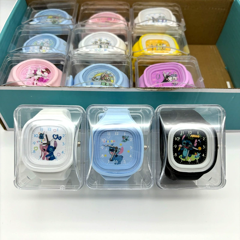 Cute high quality children's watch, silicone cartoon watch box, Birthday gift