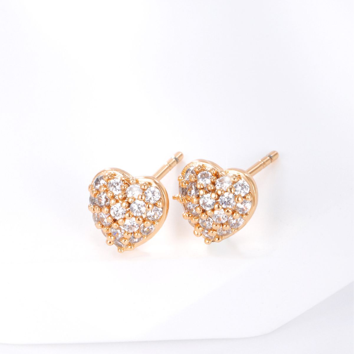 Pendientes encantadores chapados en oro de la aleación del perno prisionero del hueso del oído lindo de la pequeña