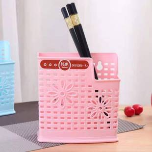 Factory plastic 2-grid chopsticks cage chopsticks box chopsticks tube Hooker drain chopsticks holder Yiwu 2 yuan department store wholesale