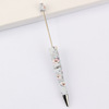 DIY beading pen printing pattern creative plastic handmade wise leopard pattern floral cow tiger beaded pens wholesale