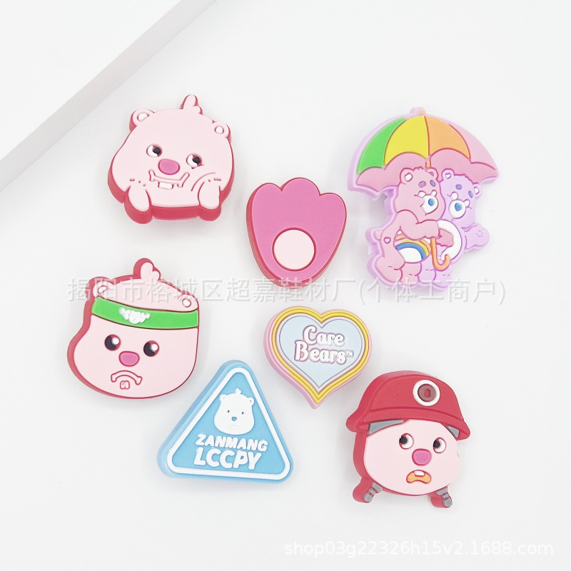 Accesorios de zapatos Croc para mujer, lindas hebillas de zapatos, accesorios de flores para zapatos diy, hebillas decorativas de dibujos animados extraíbles, lindos ins