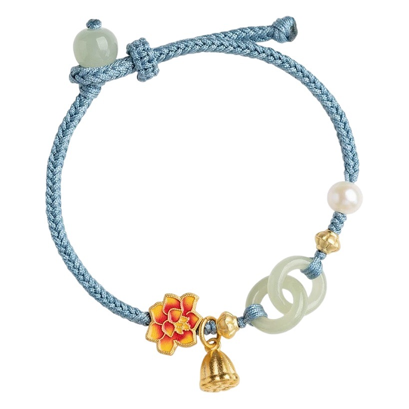 New Style Small Fragrant Interlocking Bracelet Fresh and Sweet Hand-woven Bracelet Niche Design Flower Bracelet for Women