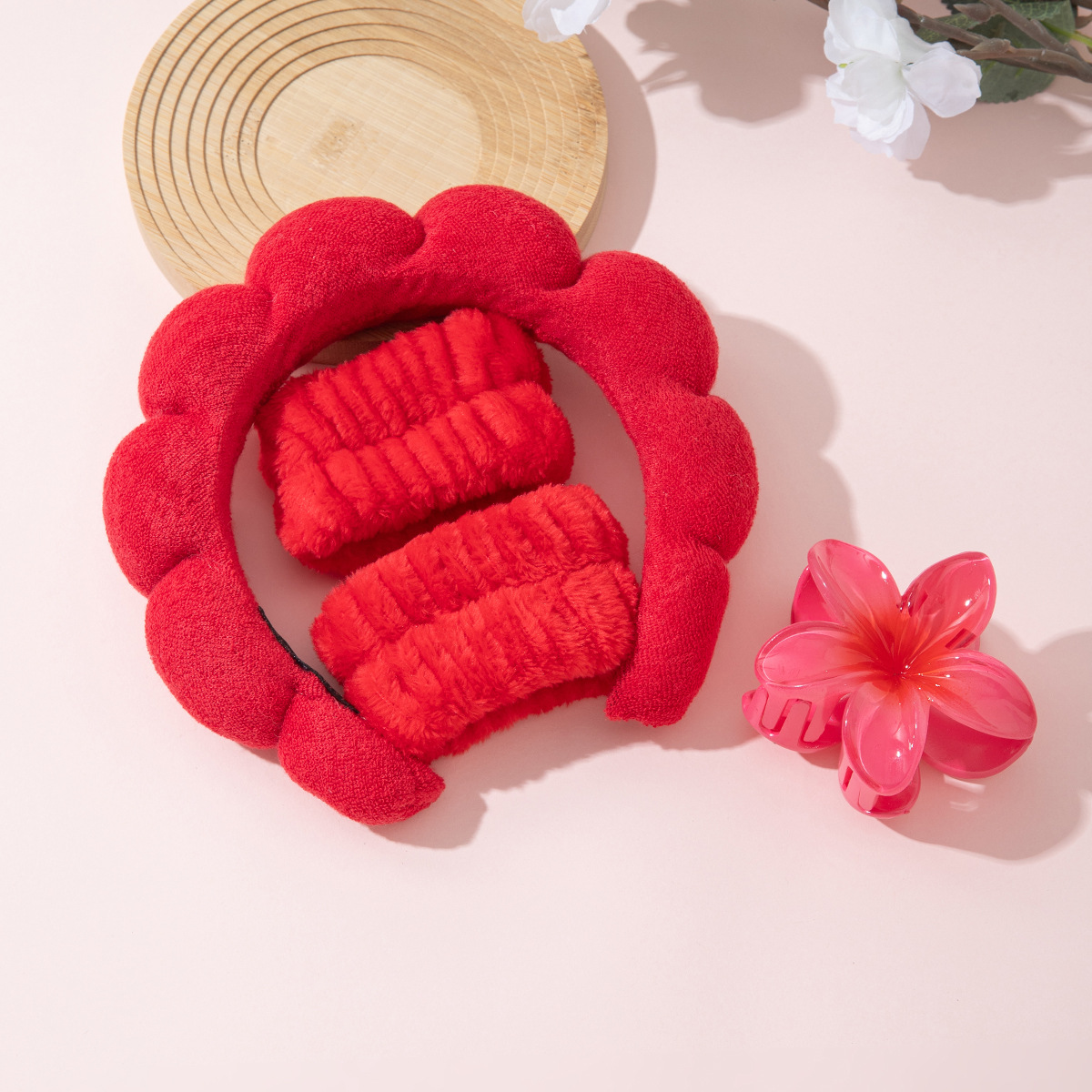 Nube transfronteriza cabello abrazadera de agarre conjunto de huevos multicolores flores de agarre abrazadera de gran tamaño correa de muñeca impermeable al por mayor