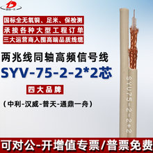 SYV75-2-2*2  75-2-1*2芯两兆线 无氧铜屏蔽加密2兆线光端机专用