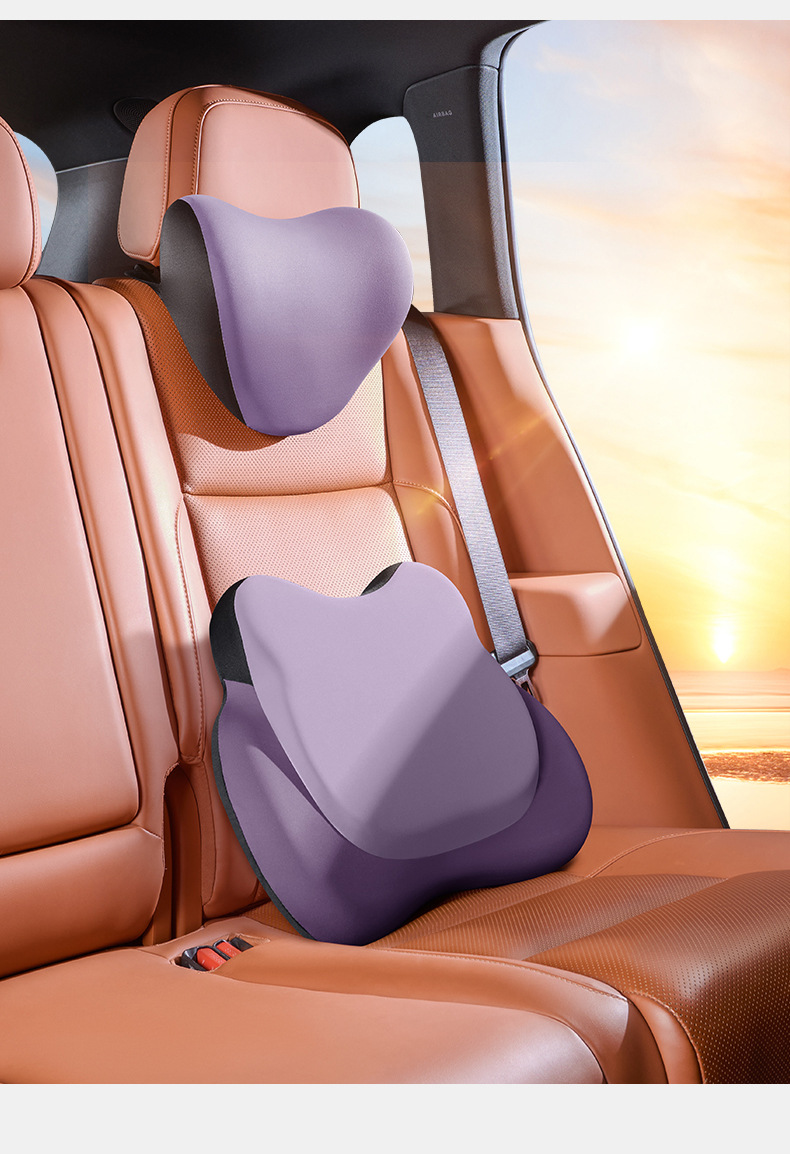 Car Electric Massage Heating Lumbar Support Cushion for Drivers, Car Lumbar Support, Driving Lumbar Support, Headrest