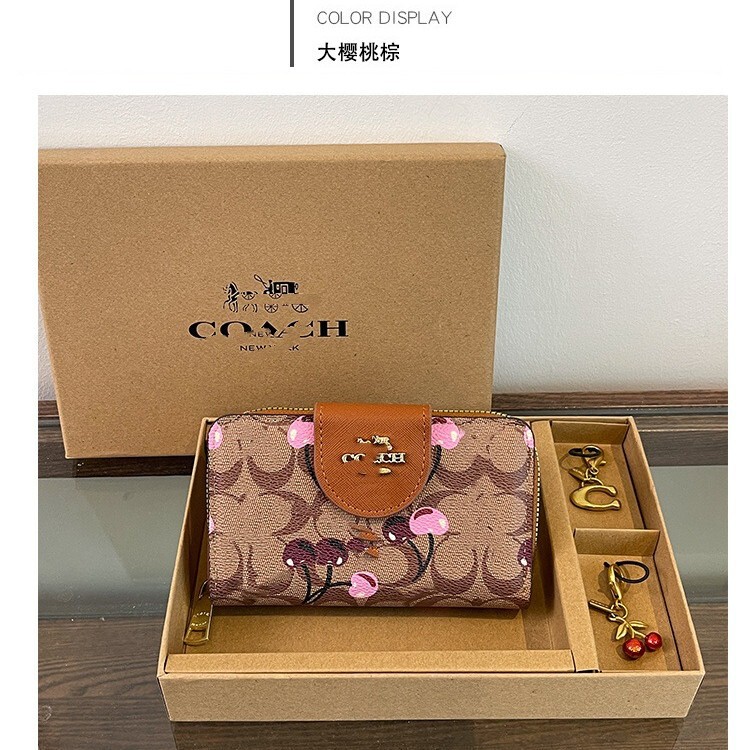 跨境迷你精致手拿包带钥匙扣樱桃挂件2025欧美钱包卡包handbags|undefined