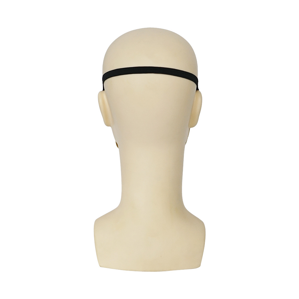 Fabricante en stock máscara cos sonrisa exorcista ojos blancos divertido látex media cara capucha Halloween horror máscara