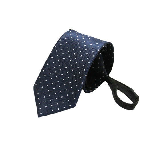 8cm tie men's business formal easy-to-pull zipper tie striped uniform group security knot-free tie factory