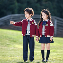 幼儿园园服春秋装三件套棒球服套装小学生班服秋季学院风儿童校服
