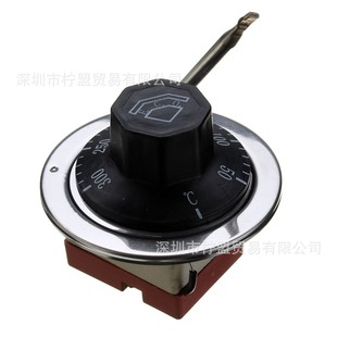 Special offer! Liquid expansion type red bottom 50-300 degree slender probe normally closed knob thermostat adjustable temperature control switch