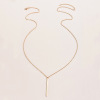 Metal chain, necklace, long sweater, European style, suitable for import, simple and elegant design