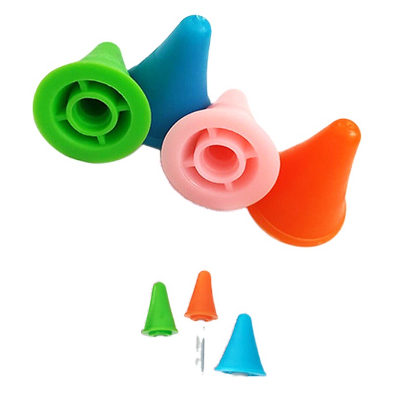 Suéter aguja gorra pullover al por mayor gorro de goma aguja herramienta de tejer aguja de palo anti-off suéter aguja cabeza cubierta de lana herramienta