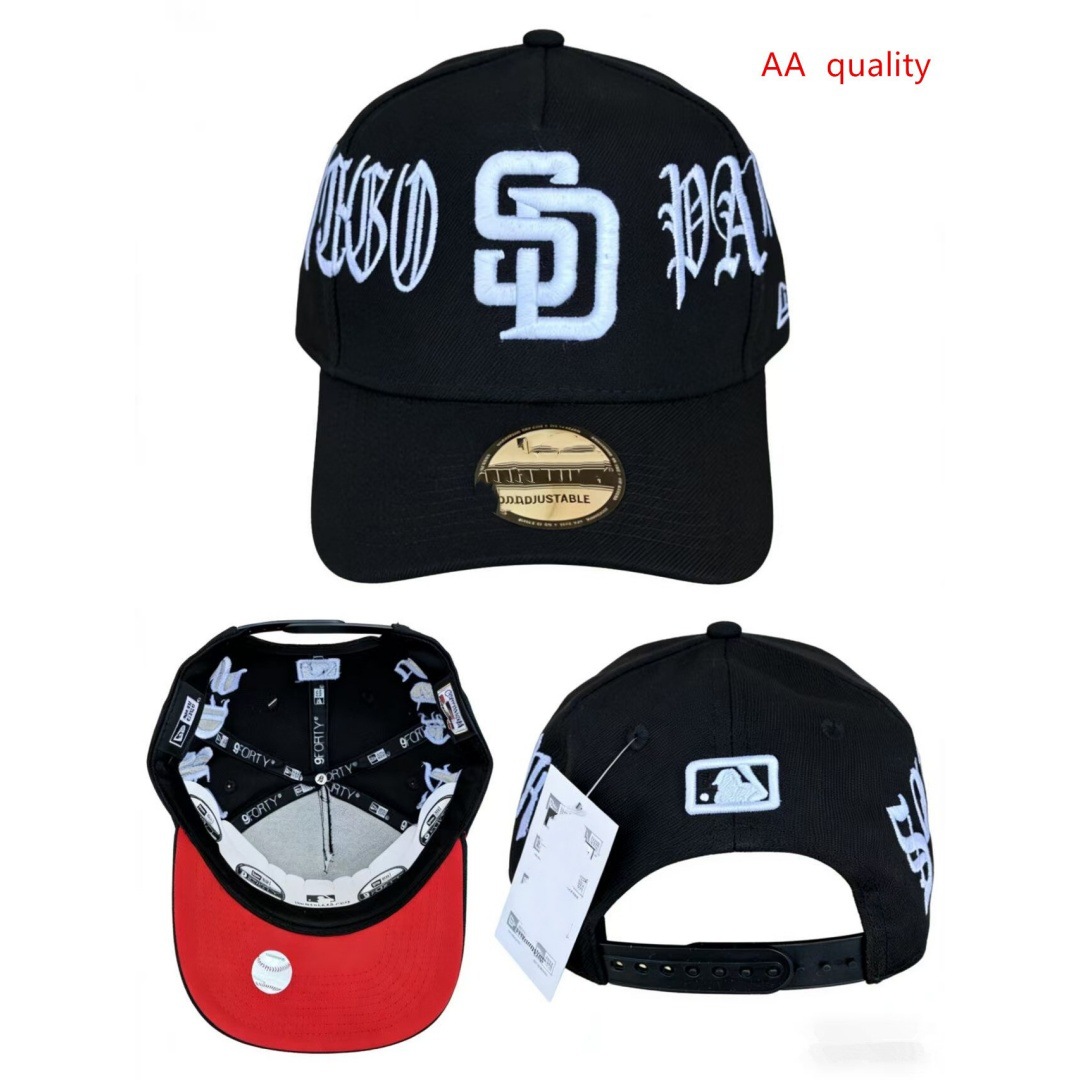 Comercio exterior transfronterizo al por mayor 2026 AA gorra de boca de pato bordado tridimensional ajustable gorra de hip-hop Yankees Dodgers