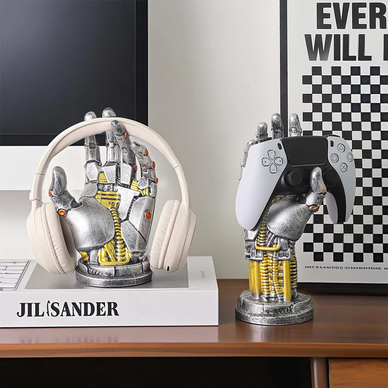 サイバーパンクロボットゲームコントローラー収納ホームリビングルームeスポーツルームデスクトップスタンド装飾装飾品|undefined