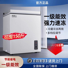小冰柜家用小型冷藏冷冻两用商用大容量冷冻柜迷你卧式新款